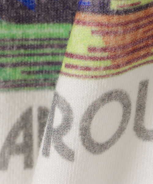 BEAMS HEART（ビームスハート）の「BEAMS HEART / カラフル プリント Tシャツ（Tシャツ/カットソー・レディース・オフホワイト/ブラック系その他4/ブルー・FREE）」の22枚目の写真