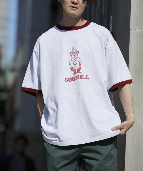 JOURNAL STANDARD relume(ジャーナルスタンダード レリューム)の「【CORNELL / コーネル】別注 カレッジプリントTシャツ 2(Tシャツ/カットソー・メンズ・ホワイト/ライトグレー/ネイビー/キャメル/バーガンディー・MEDIUM/LARGE)」の11枚目の写真