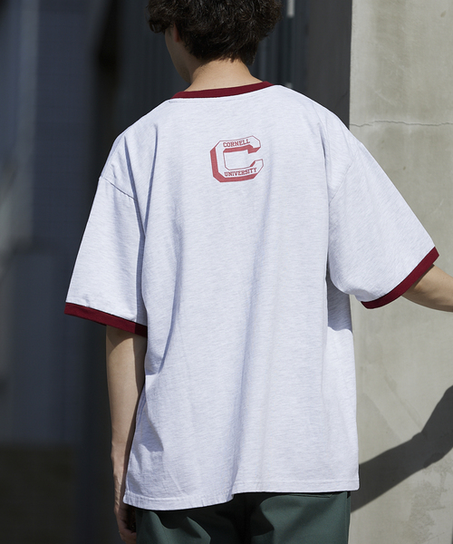 JOURNAL STANDARD relume(ジャーナルスタンダード レリューム)の「【CORNELL / コーネル】別注 カレッジプリントTシャツ 2(Tシャツ/カットソー・メンズ・ホワイト/ライトグレー/ネイビー/キャメル/バーガンディー・MEDIUM/LARGE)」の13枚目の写真