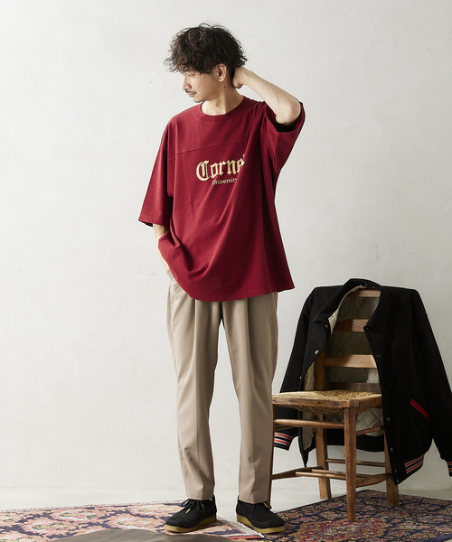 JOURNAL STANDARD relume(ジャーナルスタンダード レリューム)の「【CORNELL / コーネル】別注 カレッジプリントTシャツ 2(Tシャツ/カットソー・メンズ・ホワイト/ライトグレー/ネイビー/キャメル/バーガンディー・MEDIUM/LARGE)」の16枚目の写真