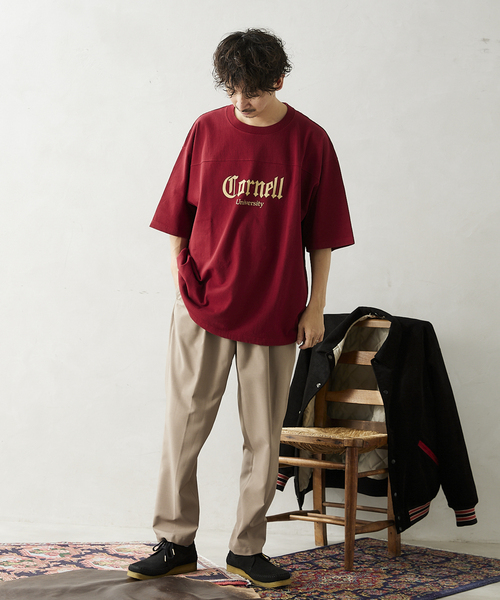 JOURNAL STANDARD relume(ジャーナルスタンダード レリューム)の「【CORNELL / コーネル】別注 カレッジプリントTシャツ 2(Tシャツ/カットソー・メンズ・ホワイト/ライトグレー/ネイビー/キャメル/バーガンディー・MEDIUM/LARGE)」の21枚目の写真