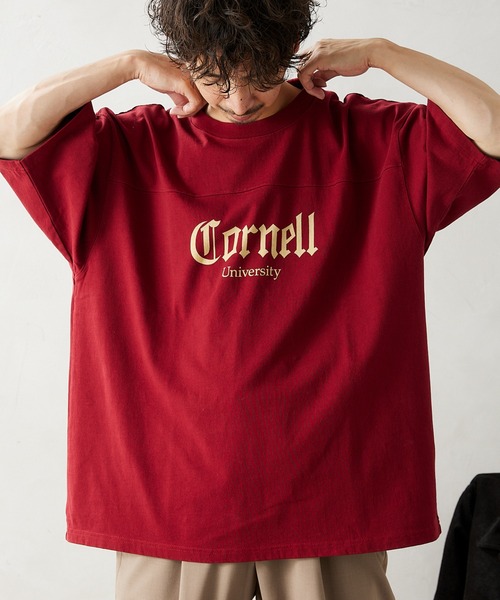 JOURNAL STANDARD relume(ジャーナルスタンダード レリューム)の「【CORNELL / コーネル】別注 カレッジプリントTシャツ 2(Tシャツ/カットソー・メンズ・ホワイト/ライトグレー/ネイビー/キャメル/バーガンディー・MEDIUM/LARGE)」の5枚目の写真
