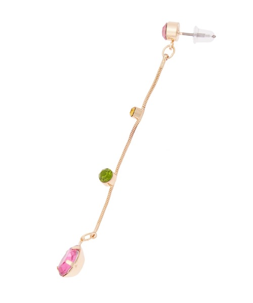 Edit Sheen(エディットシーン)の「カラフル4連ビジューピアス(ピアス(両耳用)・レディース・ピンク/オレンジ/ブルー・FREE)」の12枚目の写真