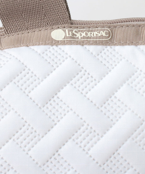 DELUXE EASY CARRY TOTE ホワイトバスケットウィーブ LeSportsac（レスポートサック）の「DELUXE EASY CARRY TOTE ホワイト