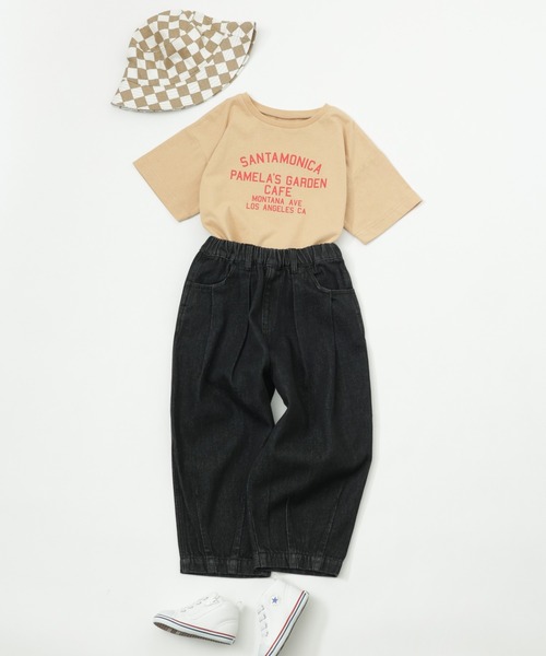 CIAOPANIC TYPY（チャオパニックティピー）の「【KIDS】甘織りボリュームデニムパンツ（デニムパンツ・キッズ・ブラック/ネイビー・SMALL/MEDIUM/LARGE/X-LARGE/XX-LARGE）」の10枚目の写真