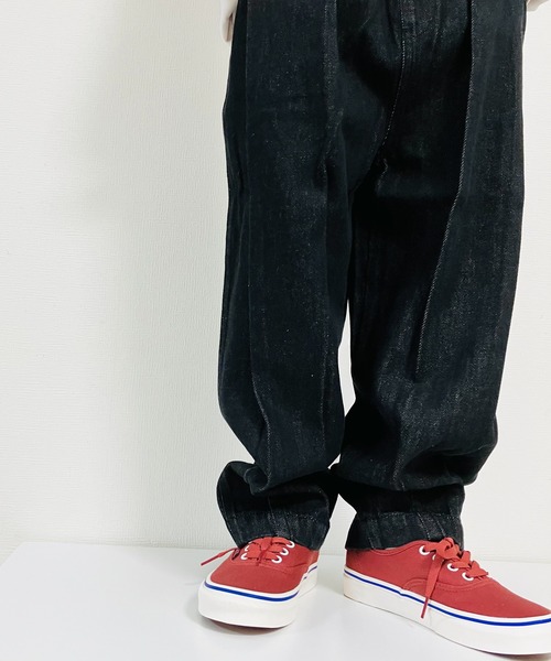 CIAOPANIC TYPY（チャオパニックティピー）の「【KIDS】甘織りボリュームデニムパンツ（デニムパンツ・キッズ・ブラック/ネイビー・SMALL/MEDIUM/LARGE/X-LARGE/XX-LARGE）」の22枚目の写真