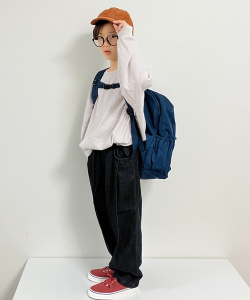 CIAOPANIC TYPY（チャオパニックティピー）の「【KIDS】甘織りボリュームデニムパンツ（デニムパンツ・キッズ・ブラック/ネイビー・SMALL/MEDIUM/LARGE/X-LARGE/XX-LARGE）」の19枚目の写真