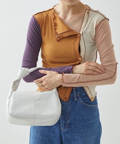 Firsthand（ファーストハンド）の「Firsthand/ファーストハンド レザームスビハンドバッグ / 防水レザー（ボディバッグ/ウエストポーチ・レディース・ホワイト/オレンジ/ブラック/ブラウン/グリーン・ONE SIZE）」の16枚目の写真