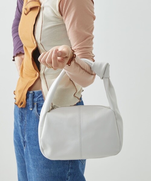 Firsthand（ファーストハンド）の「Firsthand/ファーストハンド レザームスビハンドバッグ / 防水レザー（ボディバッグ/ウエストポーチ・レディース・ホワイト/オレンジ/ブラック/ブラウン/グリーン・ONE SIZE）」の17枚目の写真