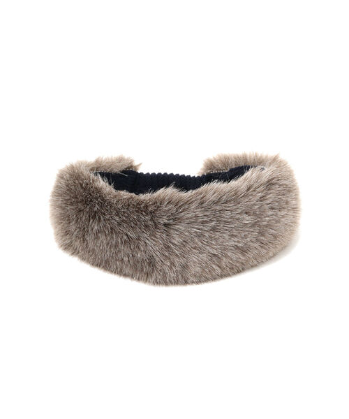 BEAMS BOY(ビームスボーイ)の「cableami × BEAMS BOY / ファー ヘアバンド 22FW(ヘアバンド・レディース・ベージュ/ホワイト系その他7・ONE SIZE)」の8枚目の写真