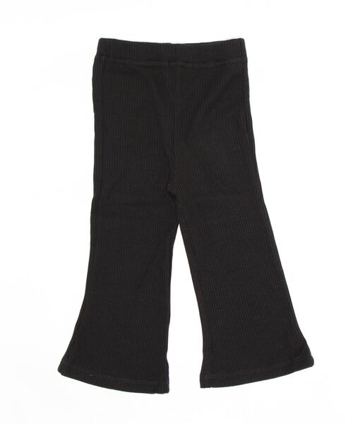 Life Support Products（ライフサポートプロダクツ）の「ワッフルフレアーパンツ（90～150cm）（レギンス/スパッツ・キッズ・ブラック系その他/ブラック/グリーン/ブラウン系その他・140/100/130/120/150/110/90）」の2枚目の写真