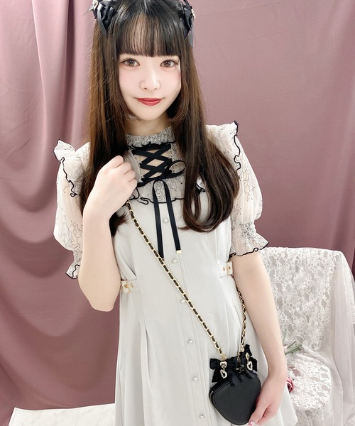 ROJITA(ロジータ)の「フリルリボン付きマルチチェーンストラップ(その他小物・レディース・ブラック/パープル/レッド/ピンク/イエロー/ブルー/グリーン/アイボリー・FREE)」の11枚目の写真