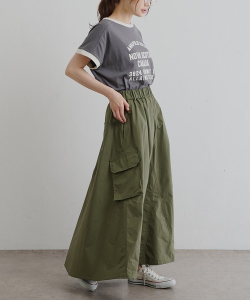 PUAL CE CIN(ピュアルセシン)の「ガーゼ天竺カレッジロゴTシャツ(Tシャツ/カットソー・レディース・チャコールグレー/その他/ナチュラル・FREE)」の12枚目の写真