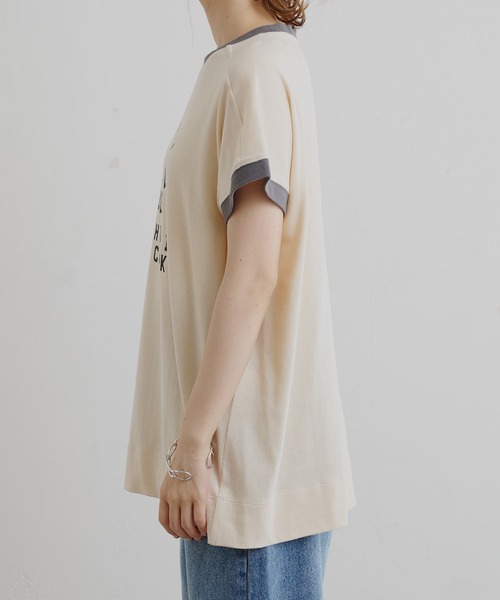 PUAL CE CIN(ピュアルセシン)の「ガーゼ天竺カレッジロゴTシャツ(Tシャツ/カットソー・レディース・チャコールグレー/その他/ナチュラル・FREE)」の19枚目の写真