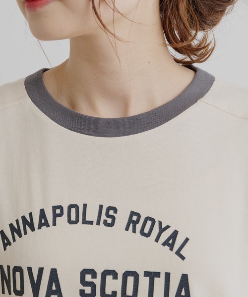 PUAL CE CIN(ピュアルセシン)の「ガーゼ天竺カレッジロゴTシャツ(Tシャツ/カットソー・レディース・チャコールグレー/その他/ナチュラル・FREE)」の21枚目の写真