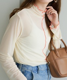 DISCOAT | 【WEB限定】配色パイピングメローシアートップス(Tシャツ/カットソー)