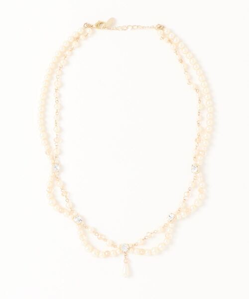 STRAWBERRY-FIELDS(ストロベリーフィールズ)の「パールネックレス(ネックレス・レディース・オフホワイト/シルバー・FREE)」の2枚目の写真