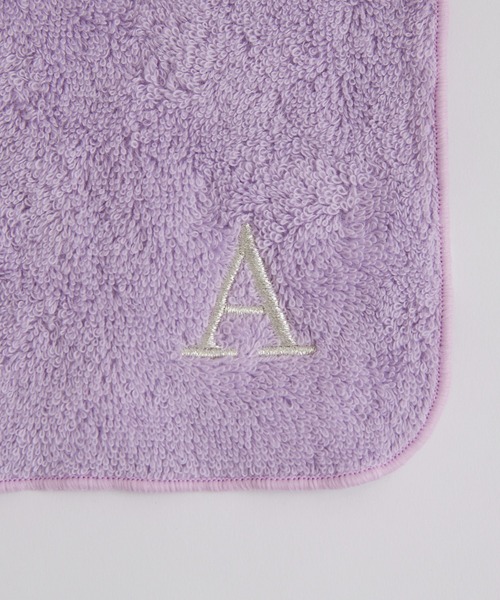 Actually(アクチュアリー)の「アルファベット刺繍ハンカチ ラベンダー(ハンカチ/ハンドタオル・レディース・A/M/H/R/S/Y/N/T/K・フリー)」の12枚目の写真