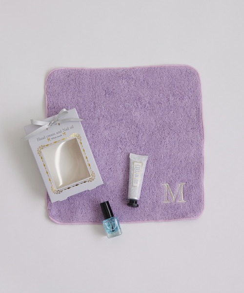 Actually(アクチュアリー)の「アルファベット刺繍ハンカチ ラベンダー(ハンカチ/ハンドタオル・レディース・A/M/H/R/S/Y/N/T/K・フリー)」の20枚目の写真