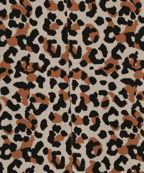 yuw（ユウ）の「レオパードニットタイトスカート　170780（スカート・レディース・レオパード・FREE）」の5枚目の写真