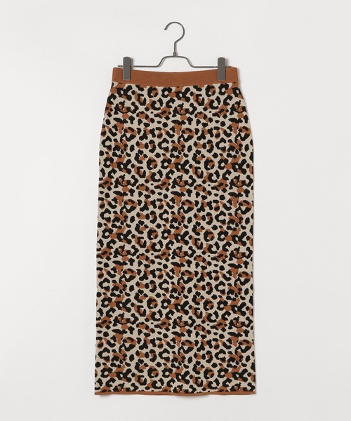 yuw（ユウ）の「レオパードニットタイトスカート　170780（スカート・レディース・レオパード・FREE）」の13枚目の写真