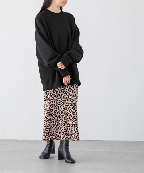 yuw（ユウ）の「レオパードニットタイトスカート　170780（スカート・レディース・レオパード・FREE）」の14枚目の写真