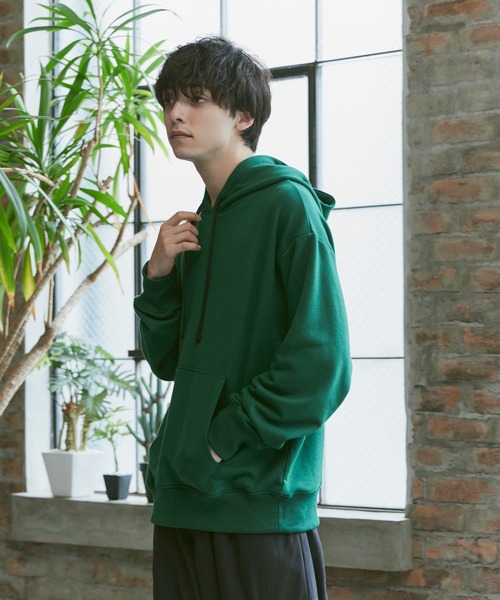 Alpinus（アルピナス）の「Alpinus - back design loose parka / バックデザインルーズパーカー（パーカー・メンズ・ネイビー/グリーン・SMALL/MEDIUM）」の16枚目の写真