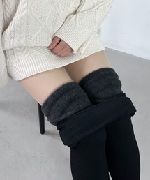 CLEA | 裏起毛あったか防寒厚手リブニットタイツ(タイツ/ストッキング)
