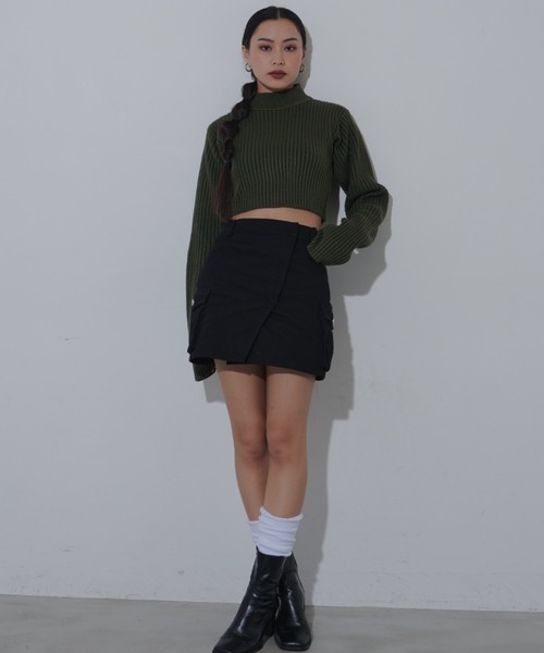 FIG&VIPER（フィグアンドバイパー）の「カーゴミニスカート（スカート・レディース・ブラック/ブラウン/カモフラージュ・M/S）」の14枚目の写真