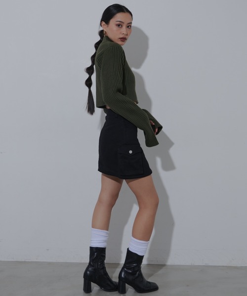 FIG&VIPER（フィグアンドバイパー）の「カーゴミニスカート（スカート・レディース・ブラック/ブラウン/カモフラージュ・M/S）」の15枚目の写真