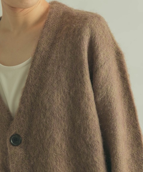 FORK&SPOON（フォークアンドスプーン）の「『WEB/一部店舗限定カラー』FORK&SPOON　モヘアニットカーディガン（カーディガン/ボレロ・レディース・グリーン系その他/チャコールグレー/モカ/ブルー・1）」の21枚目の写真