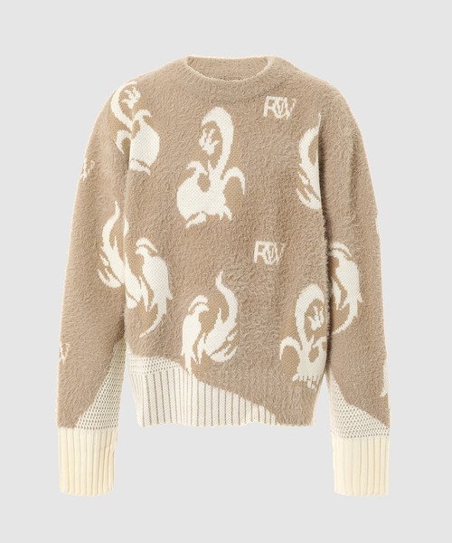 Jacquard pullover sweater