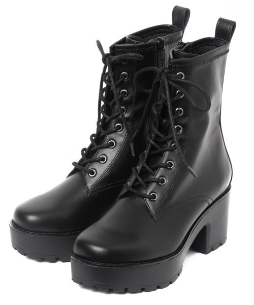 REZOY(リゾイ)の「【22AW新作】【REZOY】厚底ユニットソールレースアップショートブーツ(ブーツ・レディース・ブラック・LL/S/M/L)」の8枚目の写真