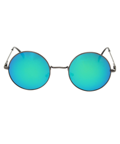 WEGO（ウィゴー）の「WEGO/メタルラウンドミラーサングラス（サングラス・メンズ・グリーン/ブルー/イエロー/レッド・FREE）」の5枚目の写真