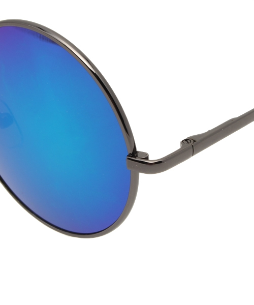 WEGO（ウィゴー）の「WEGO/メタルラウンドミラーサングラス（サングラス・メンズ・グリーン/ブルー/イエロー/レッド・FREE）」の8枚目の写真