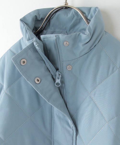 ikka(イッカ)の「ダイヤキルト中綿ジャケット(110~160cm)(ダウンジャケット/コート・キッズ・ブルー/ライトベージュ・120/150/110/140/160/130)」の12枚目の写真