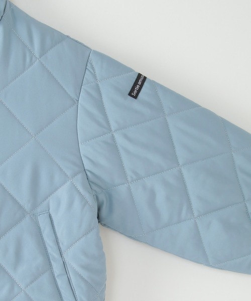 ikka(イッカ)の「ダイヤキルト中綿ジャケット(110~160cm)(ダウンジャケット/コート・キッズ・ブルー/ライトベージュ・120/150/110/140/160/130)」の8枚目の写真