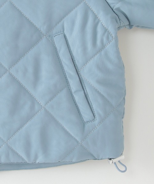 ikka(イッカ)の「ダイヤキルト中綿ジャケット(110~160cm)(ダウンジャケット/コート・キッズ・ブルー/ライトベージュ・120/150/110/140/160/130)」の11枚目の写真