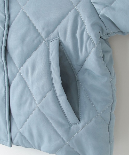 ikka(イッカ)の「ダイヤキルト中綿ジャケット(110~160cm)(ダウンジャケット/コート・キッズ・ブルー/ライトベージュ・120/150/110/140/160/130)」の10枚目の写真