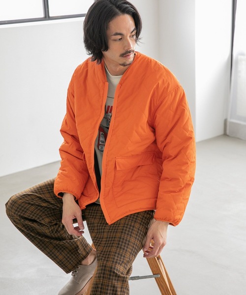 niko and（ニコアンド）の「リバーシブルキルトボアブルゾン