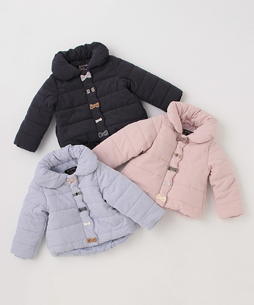 petit main（プティマイン）の「【抗菌防臭】中綿リボンジャケット（ブルゾン・キッズ・ネイビー/ブルーグレー/ピンク・130cm/80ｃｍ/110cm/100cm/90cm/120cm）」の11枚目の写真