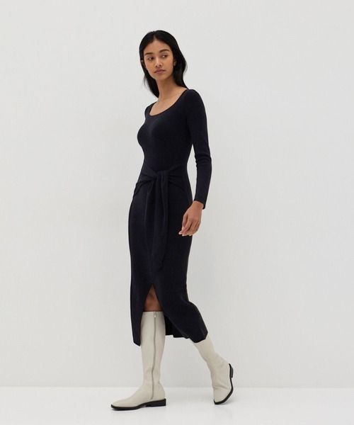 Love,Bonito(ラブボニート)の「エイリン ニット ボディコン ミダクシードレス(ワンピース・レディース・ブラック/ブラウン・X-SMALL/SMALL/MEDIUM/LARGE)」の1枚目の写真