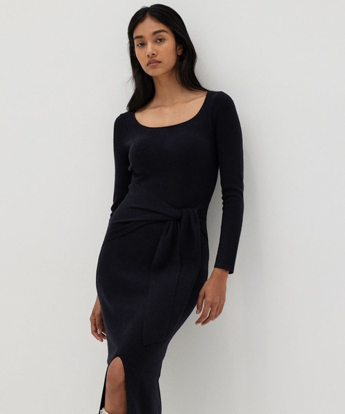 Love,Bonito(ラブボニート)の「エイリン ニット ボディコン ミダクシードレス(ワンピース・レディース・ブラック/ブラウン・X-SMALL/SMALL/MEDIUM/LARGE)」の7枚目の写真