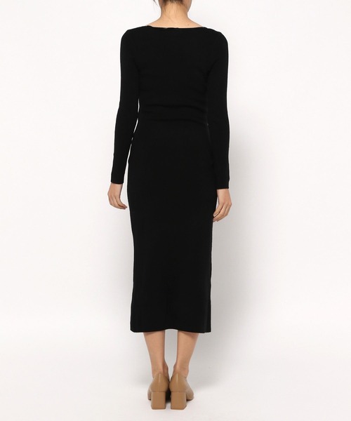 Love,Bonito(ラブボニート)の「エイリン ニット ボディコン ミダクシードレス(ワンピース・レディース・ブラック/ブラウン・X-SMALL/SMALL/MEDIUM/LARGE)」の12枚目の写真