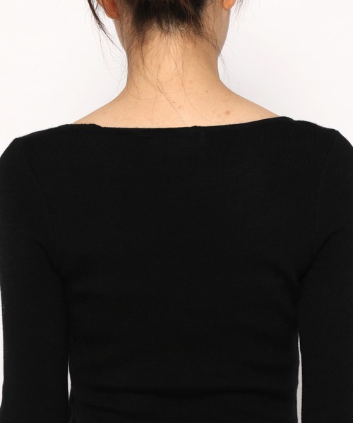 Love,Bonito(ラブボニート)の「エイリン ニット ボディコン ミダクシードレス(ワンピース・レディース・ブラック/ブラウン・X-SMALL/SMALL/MEDIUM/LARGE)」の17枚目の写真