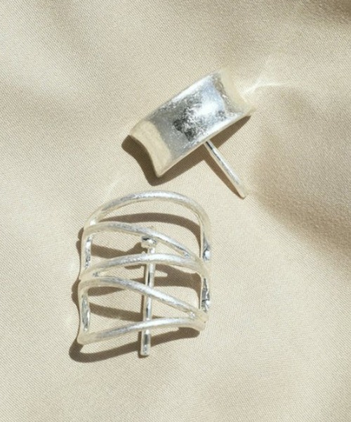 GOLDY（ゴールディ）の「【GOLDY】メタル ケージ × ワイド ライン セット ヘアカフ / 6221243　※（ヘアゴム・レディース・シルバー系その他/ゴールド系その他/ゴールド/シルバー・FREE）」の3枚目の写真