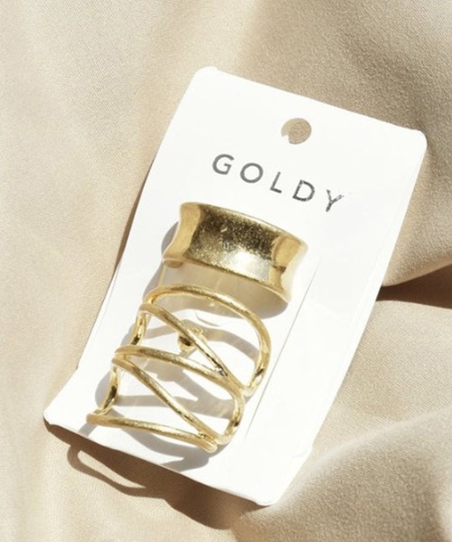 GOLDY（ゴールディ）の「【GOLDY】メタル ケージ × ワイド ライン セット ヘアカフ / 6221243　※（ヘアゴム・レディース・シルバー系その他/ゴールド系その他/ゴールド/シルバー・FREE）」の10枚目の写真