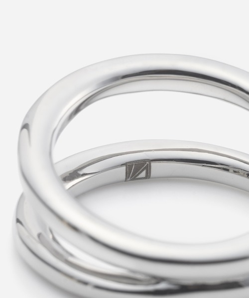 Vaya Con Dios（ヴァヤコンディオス）の「【VayaConDios/ヴァヤコンディオス】R114 ステンレス製ダブルラインリング（リング・メンズ・ゴールド/シルバー・#15/#17/#19/#21）」の6枚目の写真