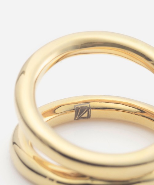 Vaya Con Dios（ヴァヤコンディオス）の「【VayaConDios/ヴァヤコンディオス】R114 ステンレス製ダブルラインリング（リング・メンズ・ゴールド/シルバー・#15/#17/#19/#21）」の10枚目の写真