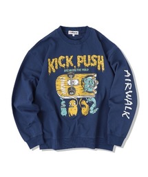 AIRWALK | AIRWALK】エアウォーク グラフィッククルートレーナー Unisex-12oz. ヘビーウェイト AWM31302(スウェット)
